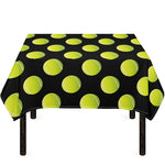 Tennis Balls Pattern Print Tablecloth