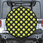 Tennis Balls Pattern Print Tire Cover