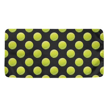 Tennis Balls Pattern Print Towel