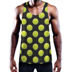 Tennis Balls Pattern Print Training Tank Top