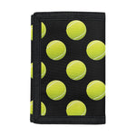 Tennis Balls Pattern Print Trifold Wallet
