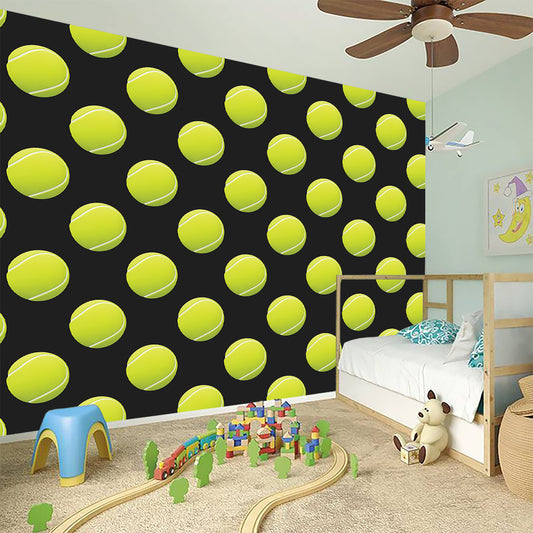 Tennis Balls Pattern Print Wall Sticker