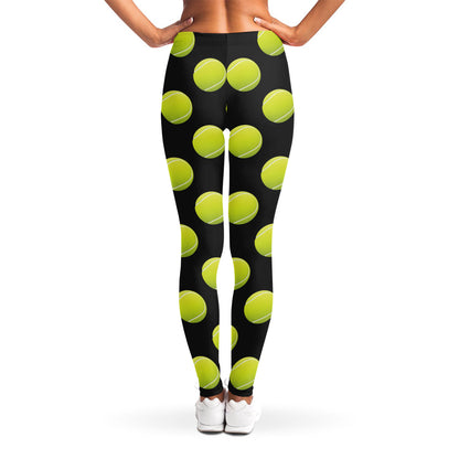 Tennis Balls Pattern Print Women's Leggings