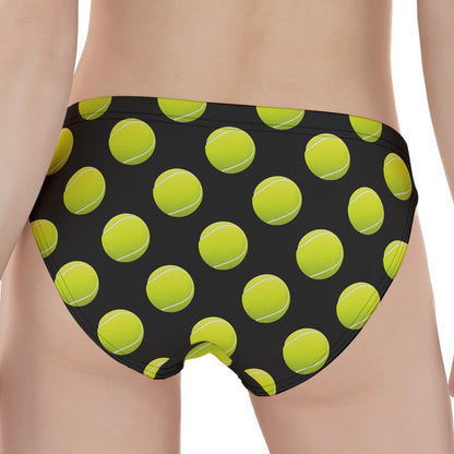 Tennis Balls Pattern Print Women's Panties
