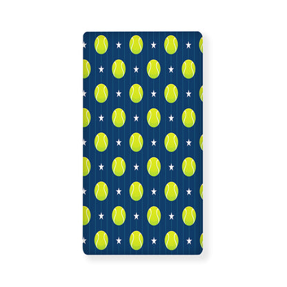 Tennis Sport Pattern Print Baby Crib Sheet