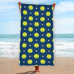 Tennis Sport Pattern Print Beach Towel