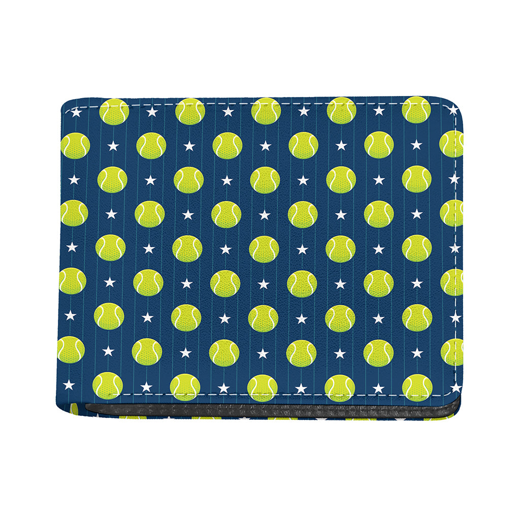 Tennis Sport Pattern Print Bifold Wallet