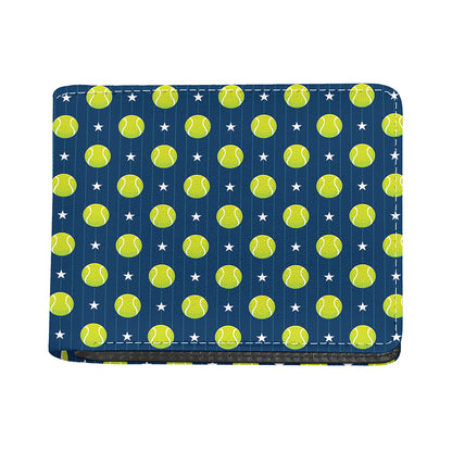 Tennis Sport Pattern Print Bifold Wallet