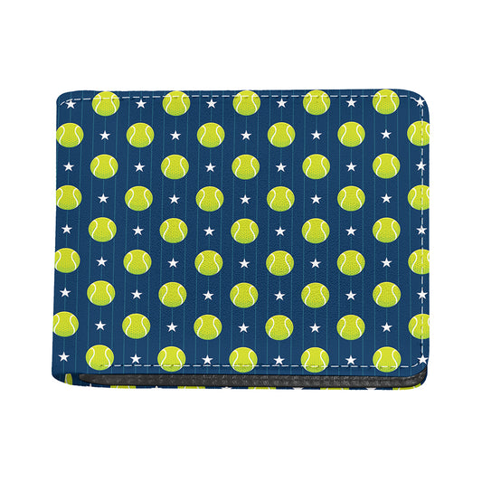 Tennis Sport Pattern Print Bifold Wallet