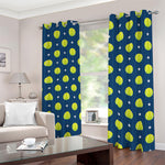 Tennis Sport Pattern Print Blackout Grommet Curtains