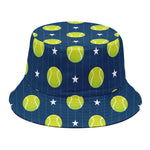 Tennis Sport Pattern Print Bucket Hat