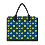 Tennis Sport Pattern Print Canvas Tote Bag
