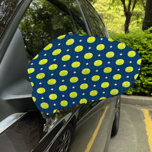 Tennis Sport Pattern Print Car Side Mirror Covers
