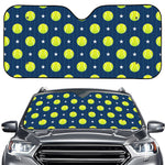 Tennis Sport Pattern Print Car Windshield Sun Shade