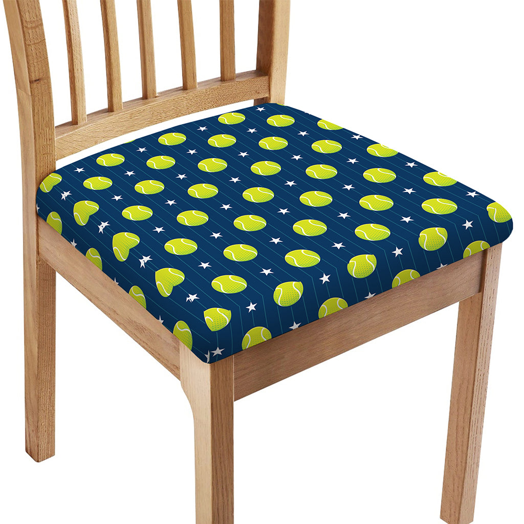 Tennis Sport Pattern Print Chair Cushion Cover