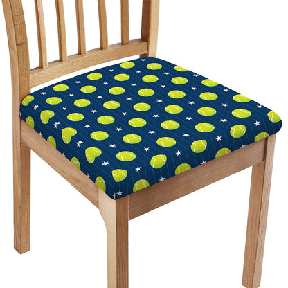 Tennis Sport Pattern Print Chair Cushion Cover