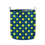 Tennis Sport Pattern Print Collapsible Laundry Basket