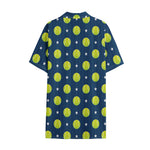 Tennis Sport Pattern Print Cotton Hawaiian Shirt