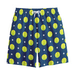 Tennis Sport Pattern Print Cotton Shorts