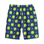Tennis Sport Pattern Print Cotton Shorts