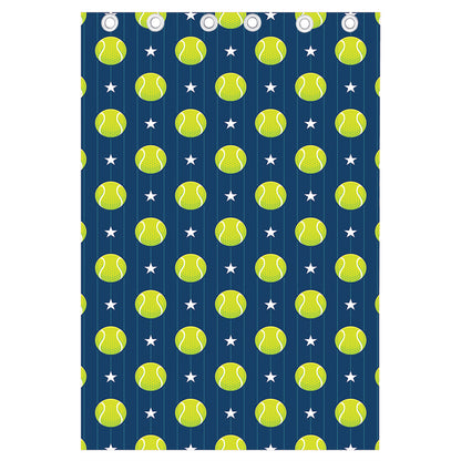Tennis Sport Pattern Print Curtain