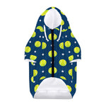 Tennis Sport Pattern Print Dog Zip Up Hoodie