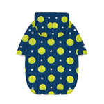 Tennis Sport Pattern Print Dog Zip Up Hoodie