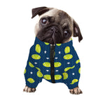 Tennis Sport Pattern Print Dog Zip Up Jacket