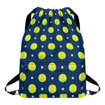 Tennis Sport Pattern Print Drawstring Backpack