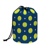 Tennis Sport Pattern Print Drawstring Makeup Bag