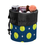Tennis Sport Pattern Print Drawstring Makeup Bag