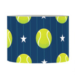Tennis Sport Pattern Print Drum Lamp Shade
