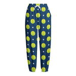 Tennis Sport Pattern Print Fleece Lined Knit Pants