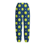 Tennis Sport Pattern Print Fleece Lined Knit Pants