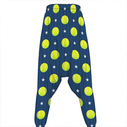 Tennis Sport Pattern Print Hammer Pants