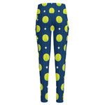 Tennis Sport Pattern Print High-Waisted Pocket Leggings