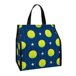 Tennis Sport Pattern Print Insulated Lunch Tote