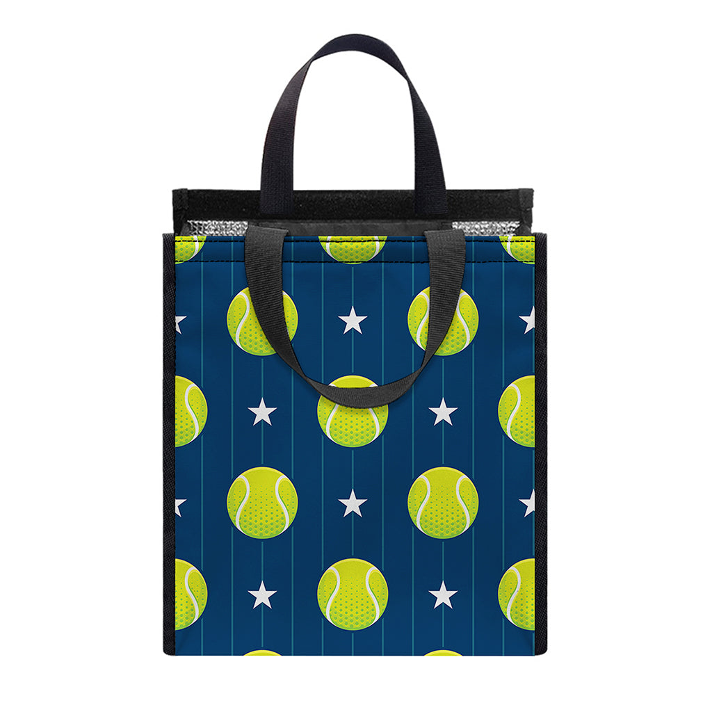 Tennis Sport Pattern Print Insulated Lunch Tote
