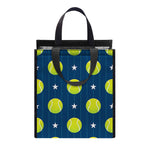 Tennis Sport Pattern Print Insulated Lunch Tote
