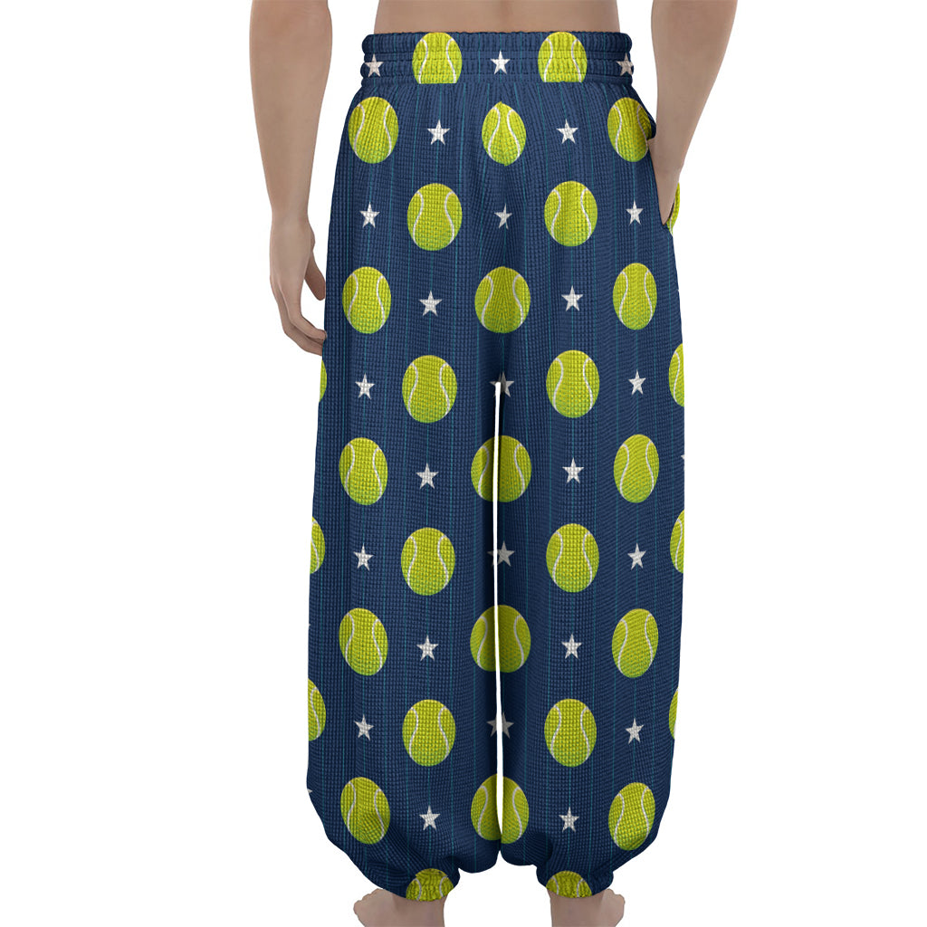 Tennis Sport Pattern Print Lantern Pants