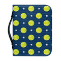 Tennis Sport Pattern Print Leather Bible Cover