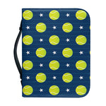 Tennis Sport Pattern Print Leather Bible Cover