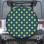 Tennis Sport Pattern Print Leather Spare Tire Cover