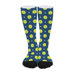 Tennis Sport Pattern Print Long Socks