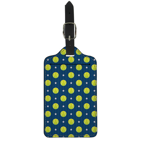 Tennis Sport Pattern Print Luggage Tag