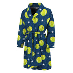 Tennis Sport Pattern Print Men's Bathrobe