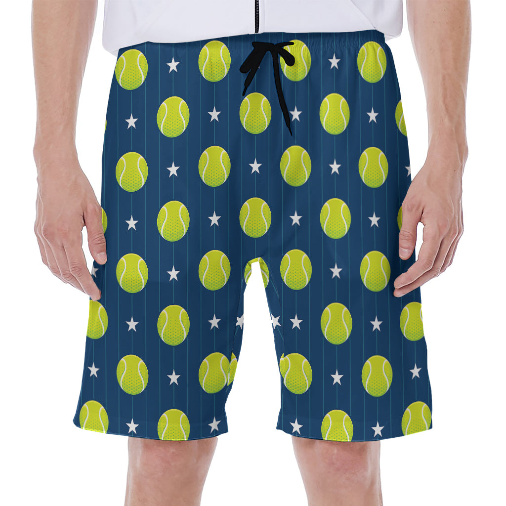 Tennis Sport Pattern Print Men's Beach Shorts