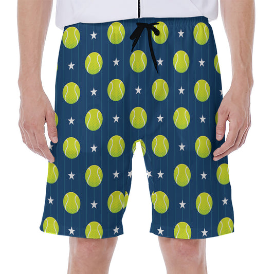 Tennis Sport Pattern Print Men's Beach Shorts