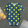 Tennis Sport Pattern Print Men's Bodysuit