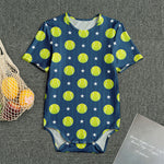 Tennis Sport Pattern Print Men's Bodysuit